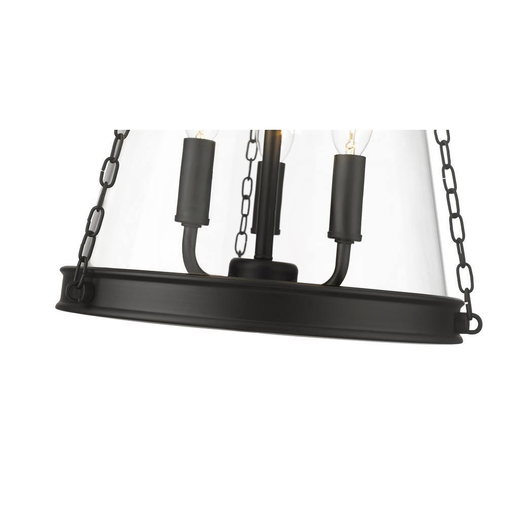 Z-Lite Prescott 3 - Light Pendant in  Matte Black