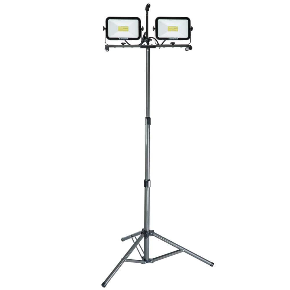 Genesis 72" Dual-Head LED Work Light with Tripod Stand