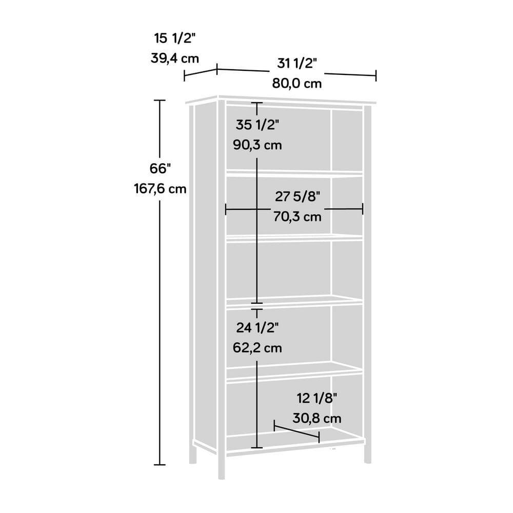 Sauder Whitaker Point 5 Shelf Bookcase Nm