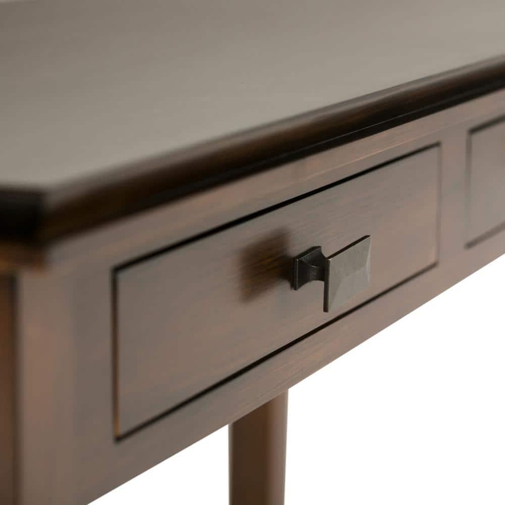 Simpli Home Artisan 46"W Solid Wood Storage Console Table with 2 Storage Drawers