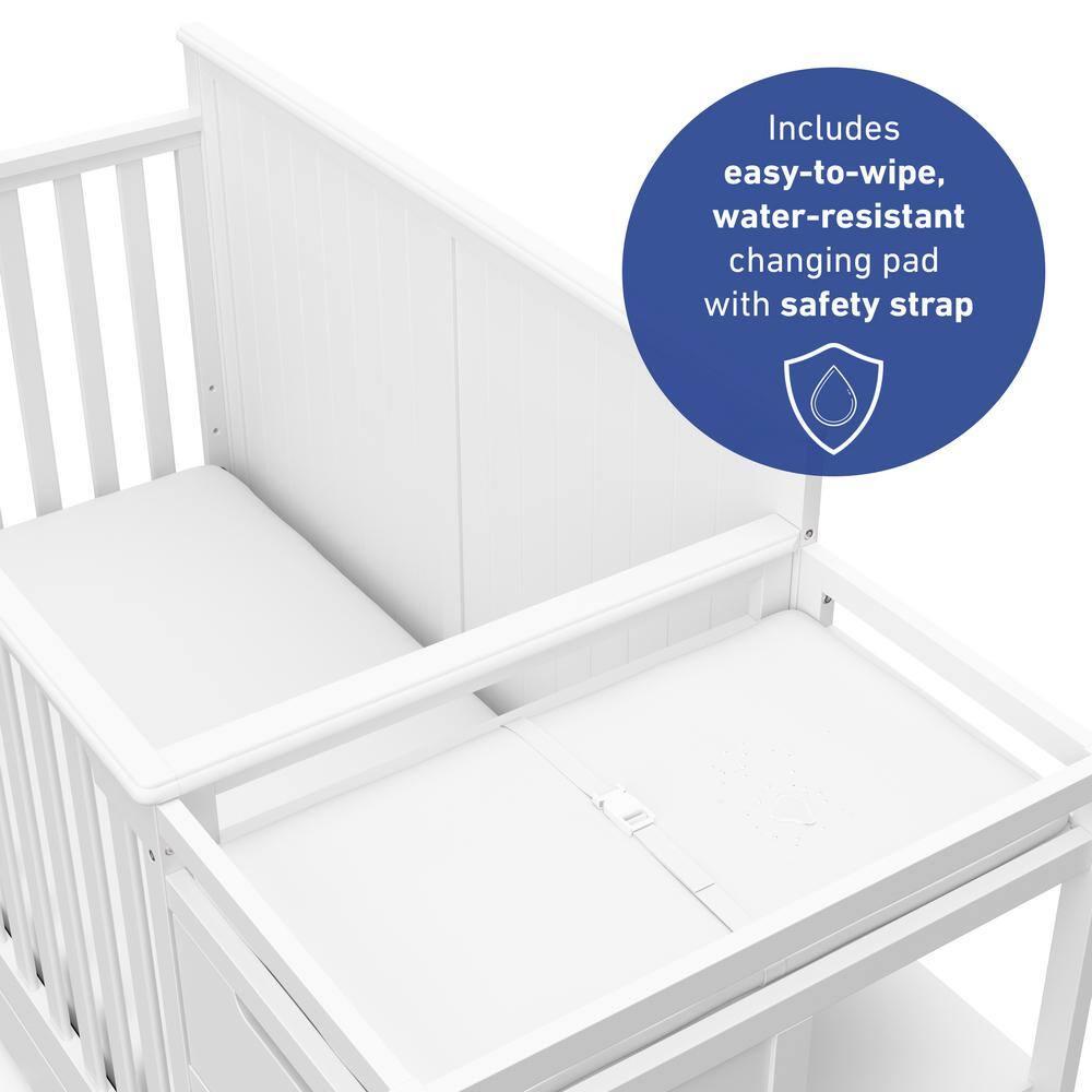 Graco Hadley 5-in-1 Convertible Crib and Changer with Storage