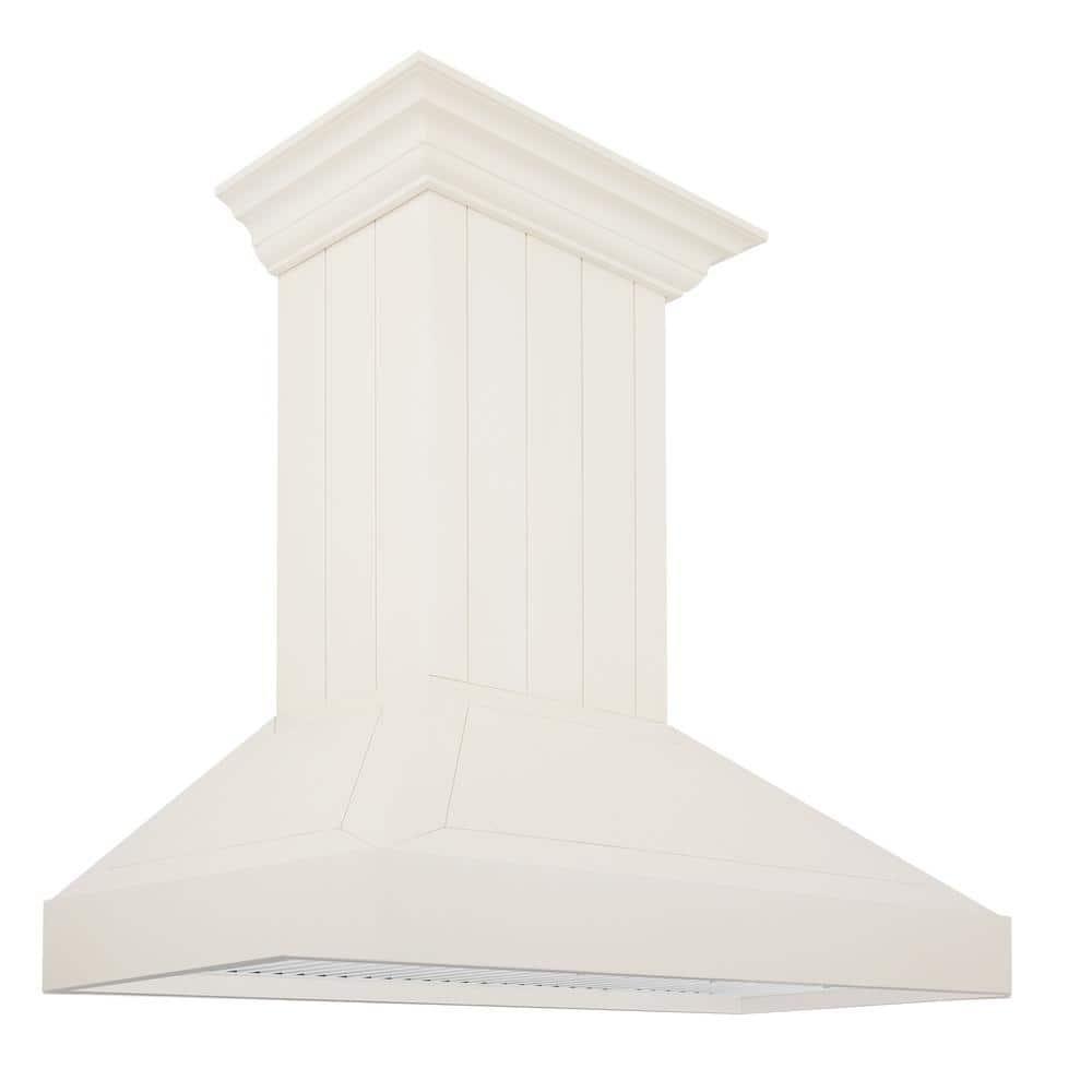 ZLINE 30 in. Convertible Vent Wooden Wall Mount Range Hood in Antigua & Walnut