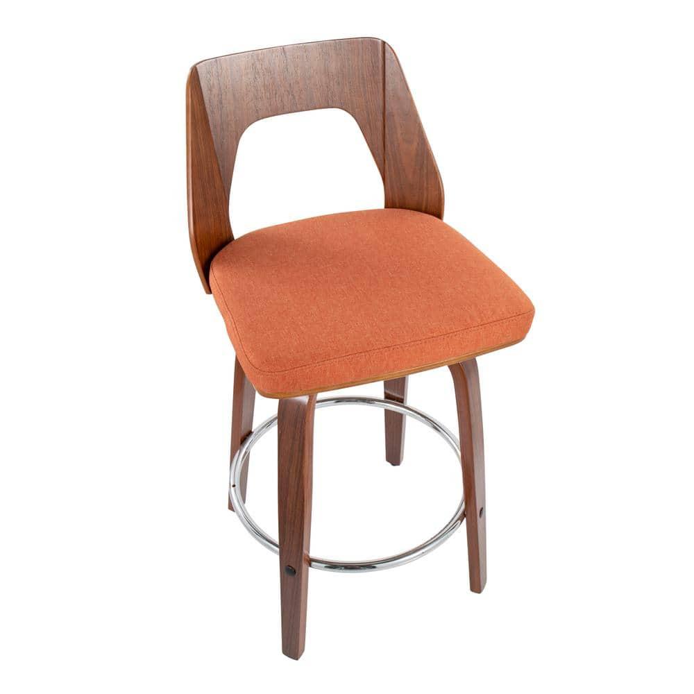 LumiSource Trilogy 24" Fixed-height Counter Stool - Set Of 2