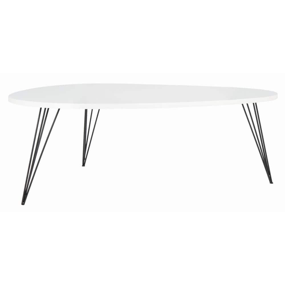 Wynton Coffee Table - White/Black - Safavieh