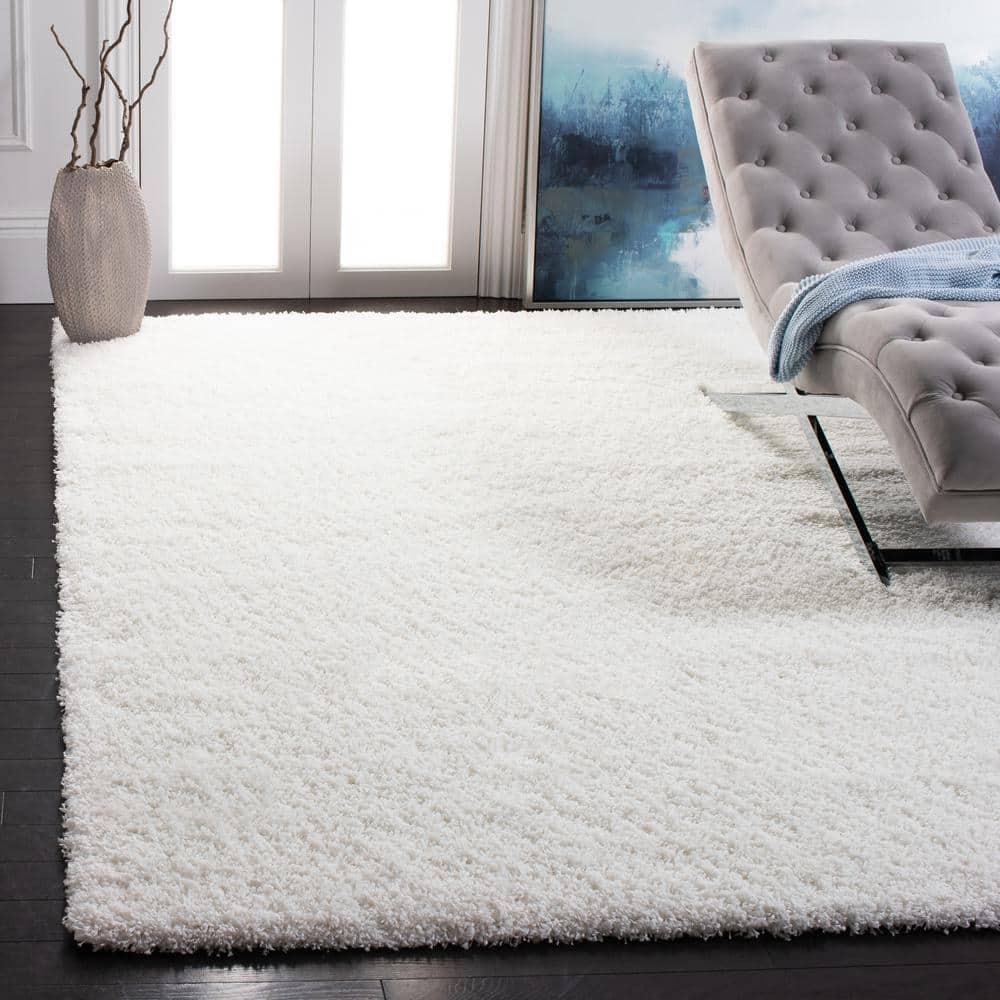 Shag SG151 Power Loomed Indoor Area Rug - White - 5'3"x7'6" - Safavieh.