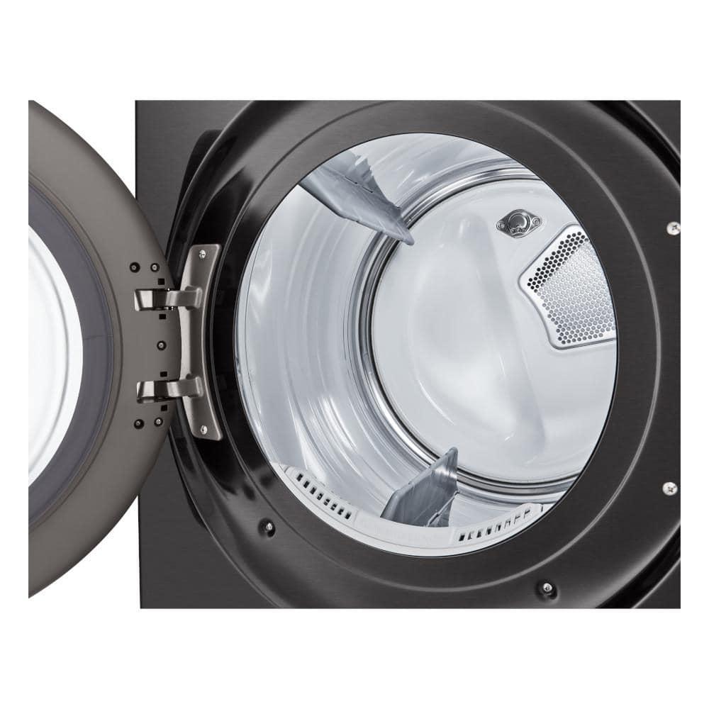 LG DLGX6701B 7.4 Cu. Ft. Black Stainless Front Load Stackable Smart Gas Dryer