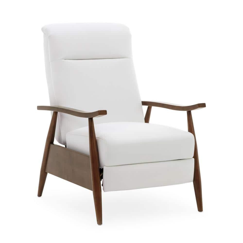 Comfort Pointe Solaris Press-Back Recliner Milky White