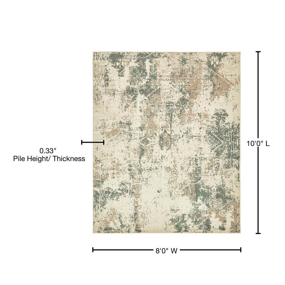Unique Loom 8' 0 x 10' 0 Beige Tuareg Arid Area Rug