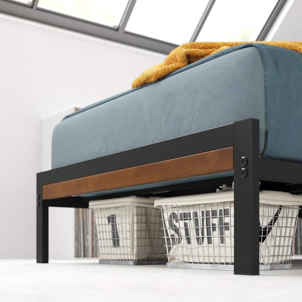 Zinus 35" Kai Bamboo and Metal Platform Bed Frame, Twin