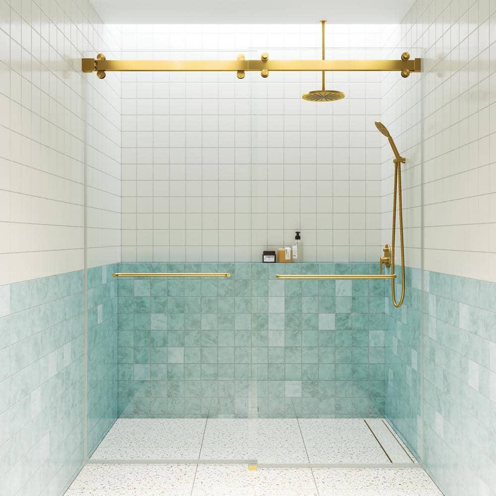 Polaris 60 in. x 78 in. Fully Frameless Sliding Bypass Shower Door