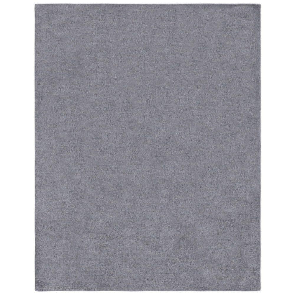 SAFAVIEH Himalaya Rachelle Solid Wool Area Rug, Grey, 12' x 18'