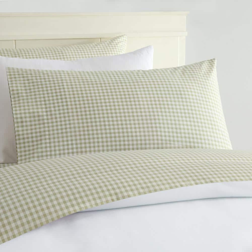 Gingham 250 Thread Count Plaid 100% Cotton Sheet Set