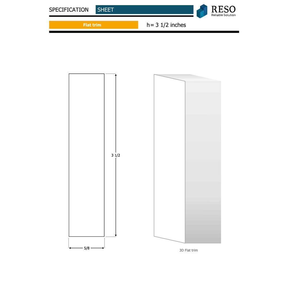 Primed White Pine Wood Finger-Jointed Door Casing