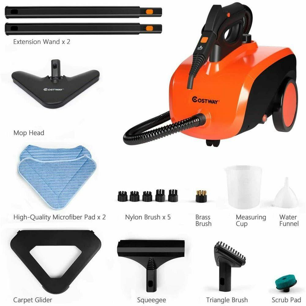 Costway 1500W Heavy Duty Steam Cleaner Mop Multi-Purpose Steam Cleaning 4.0 Bar 1.5L