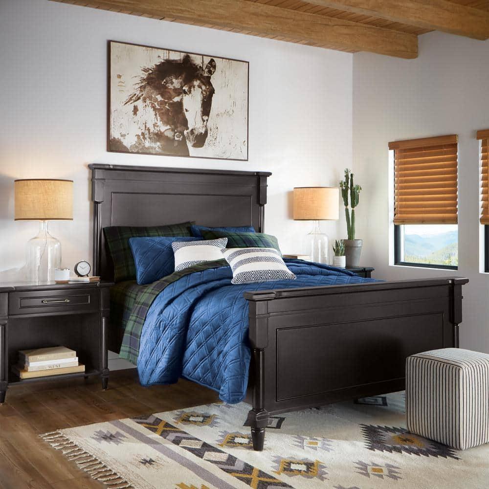 Equity 20091 5-Inch Silent Sweeping Quartz Metal Alarm Clock, Dark Gray