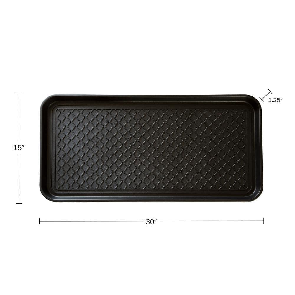 Boot Tray Muddy Shoes Plastic Utility Paint Drip Mat 30 x 15 Inches