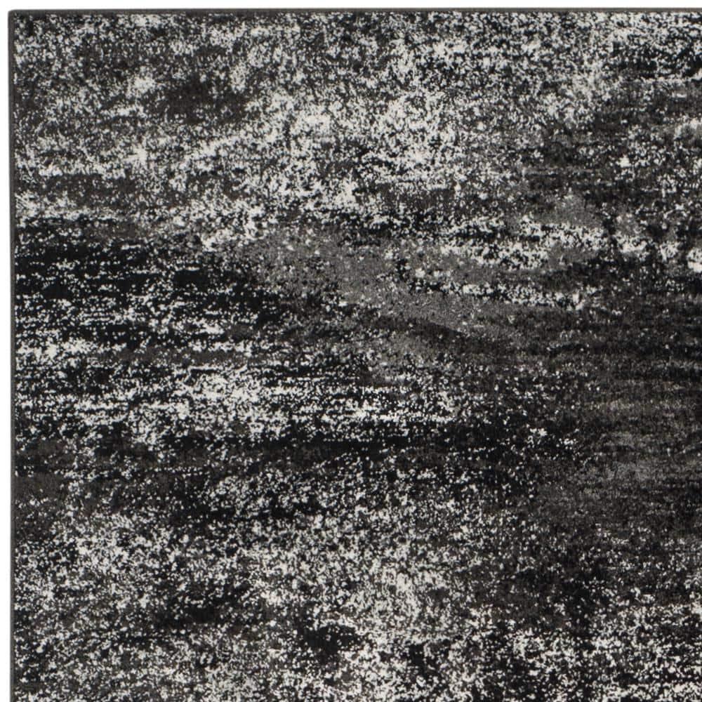 Adirondack ADR112 Machine Made Indoor Area Rug - Silver/Black - 9'x12' - Safavieh