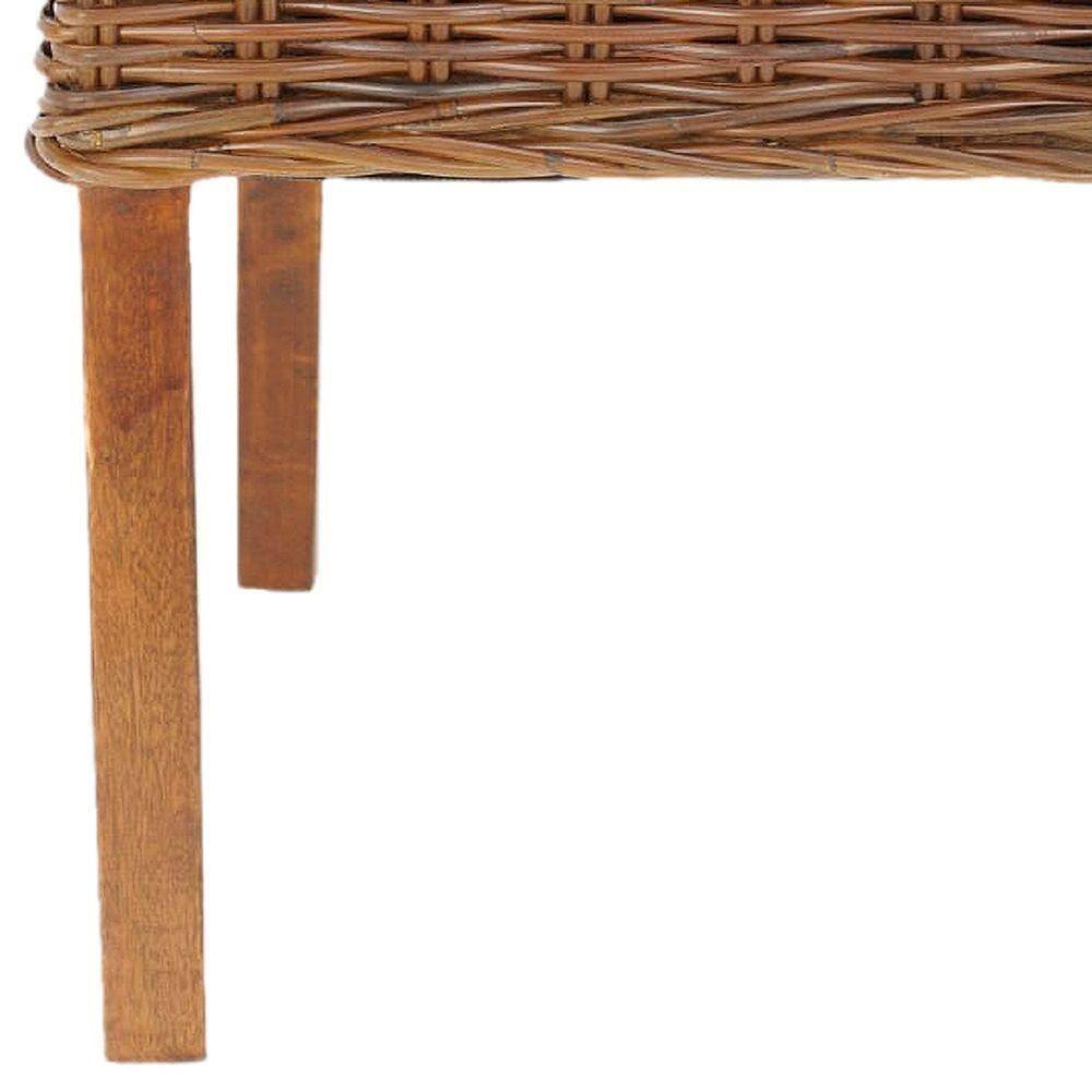 Sanibel 18''H Rattan Side Chair (Set of 2) - Antique Walnut - Safavieh