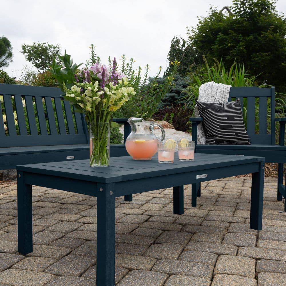 Highwood Adirondack Coffee/Conversation Table - 24" W x 48" L x 16" H, Outdoor, Eco-friendly, Synthetic Wood