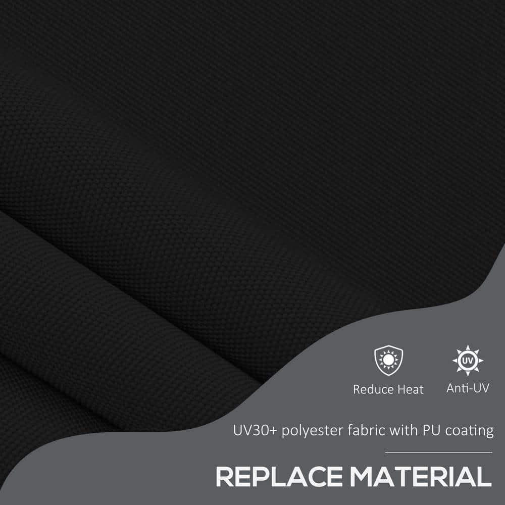 Outsunny D Polyester Cover Retractable Patio Awning