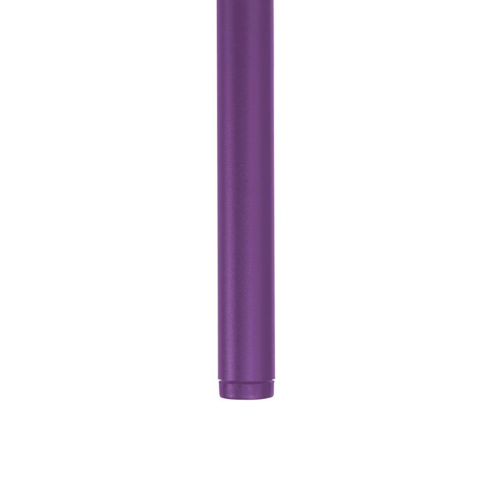 LeisureMod Devon Modern Aluminum Outdoor Stackable Dining Chair, Purple