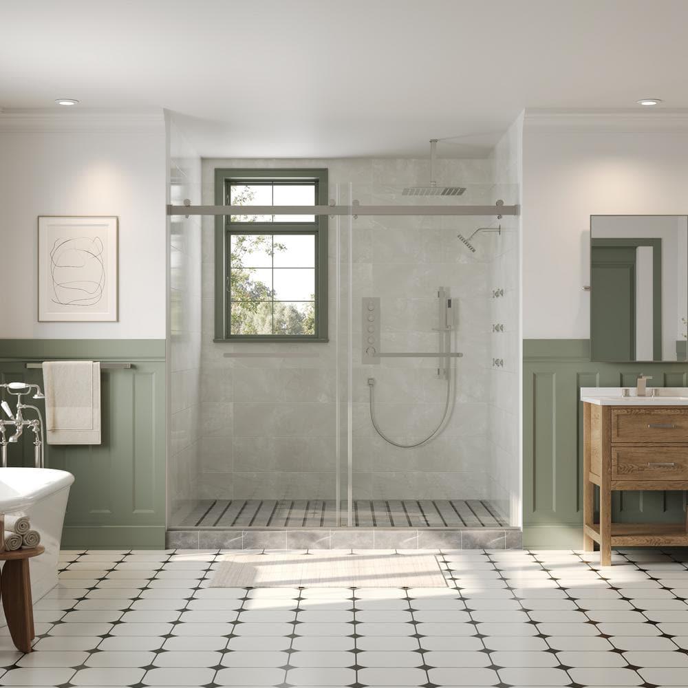 DualJetSpa 15-Spray Patterns 16" & 6" Dual Shower Head, Shower FaucetSystem with Thermostatic Rough-in Valve and Body Jets