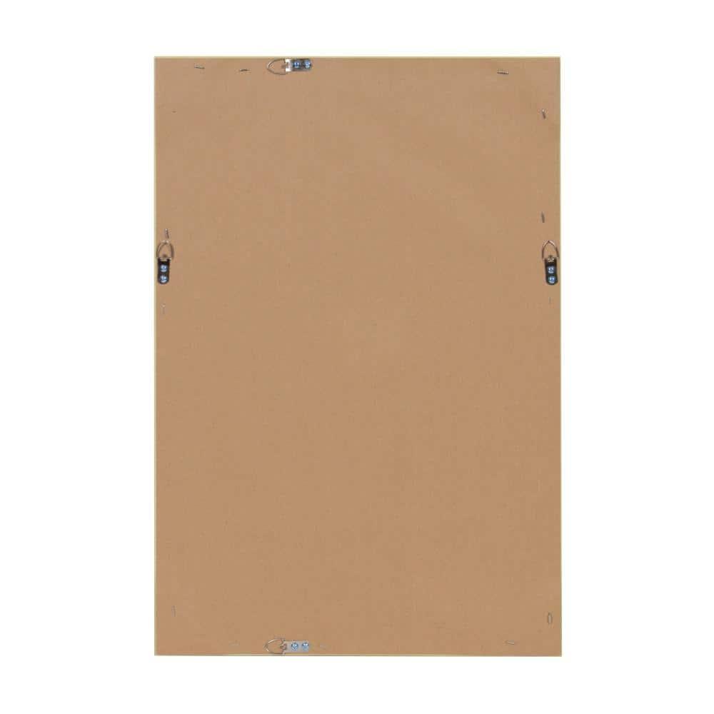 25.5" x 16.5" Calter Framed Magnetic Dry Erase Board Gold - Kate and Laurel: Wall Mounted, Includes Magnets & Marker