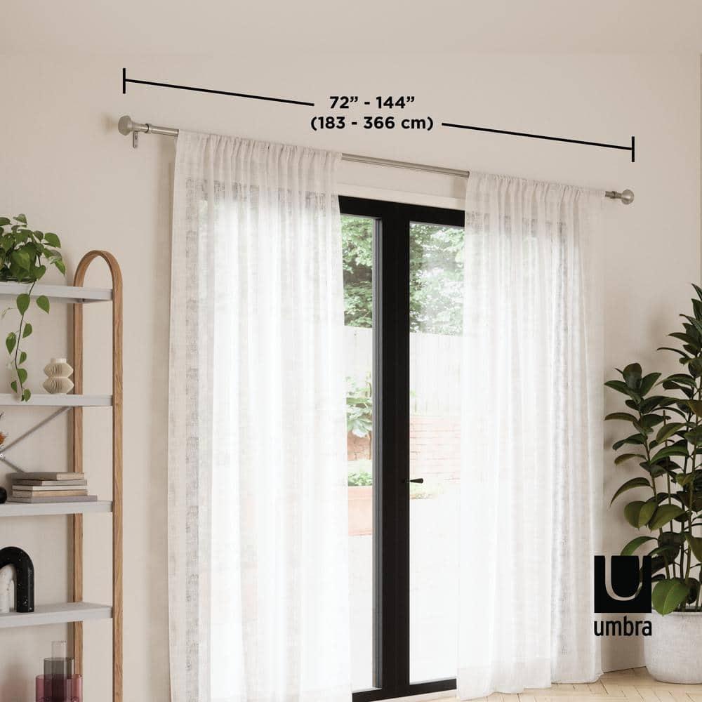 Umbra Ella Nickel 72'' to 144''