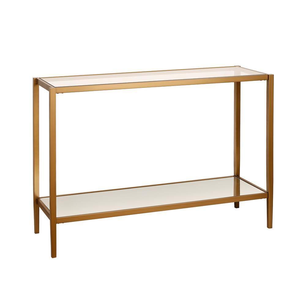 Hera Glass Top Console Table