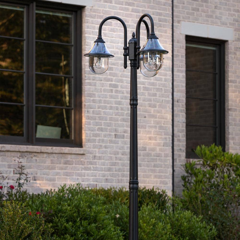Orion Triple Head Lamp Post - Black