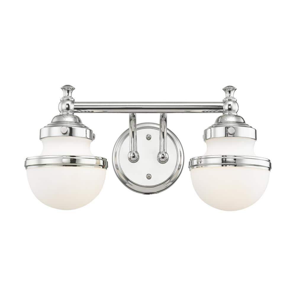 Livex Lighting Oldwick 2 - Light Vanity in  Polished Chrome