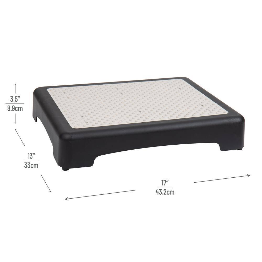 Mind Reader Mind Reader Platform Booster Step, Step Stool for Seniors, Indoor Outdoor, Riser, 15.75"L x 19.5"W x 3.75"H