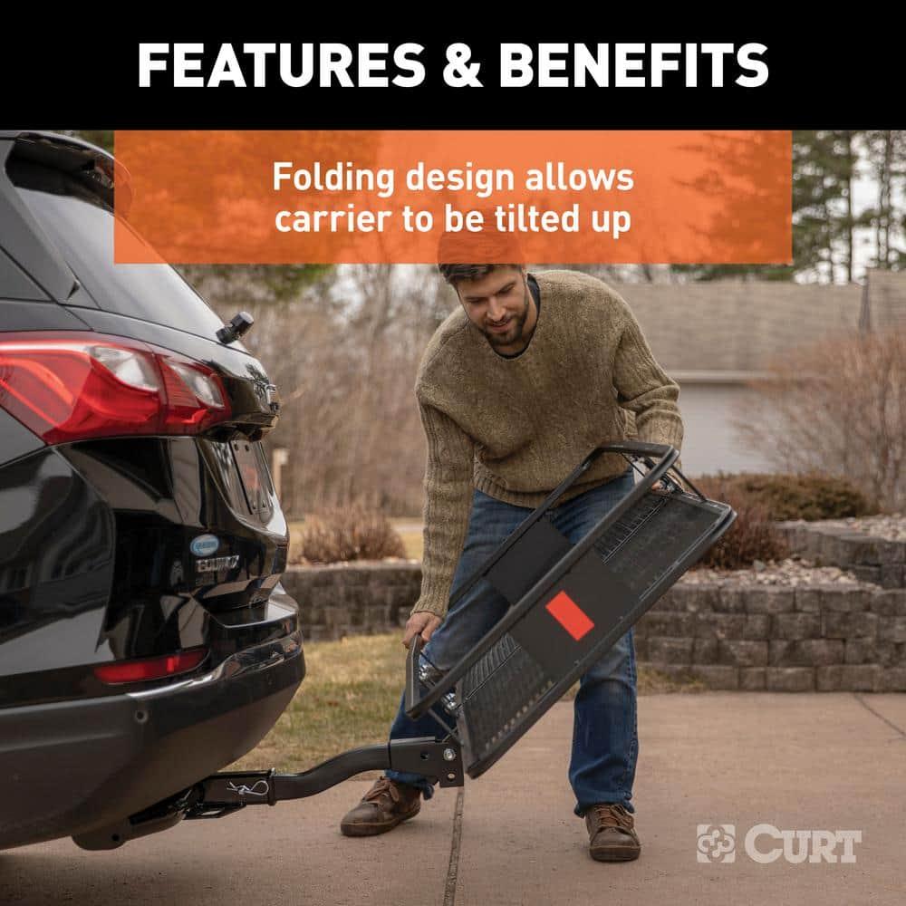 Black Steel Mesh Folding Cargo Carrier for Vans