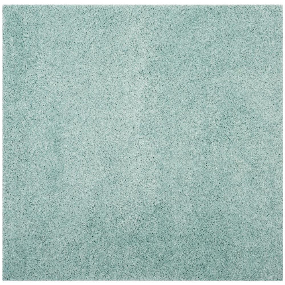 Laguna Shag SGL303 Power Loomed Indoor Area Rug - Light Blue - 6'7"x6'7" - Safavieh.