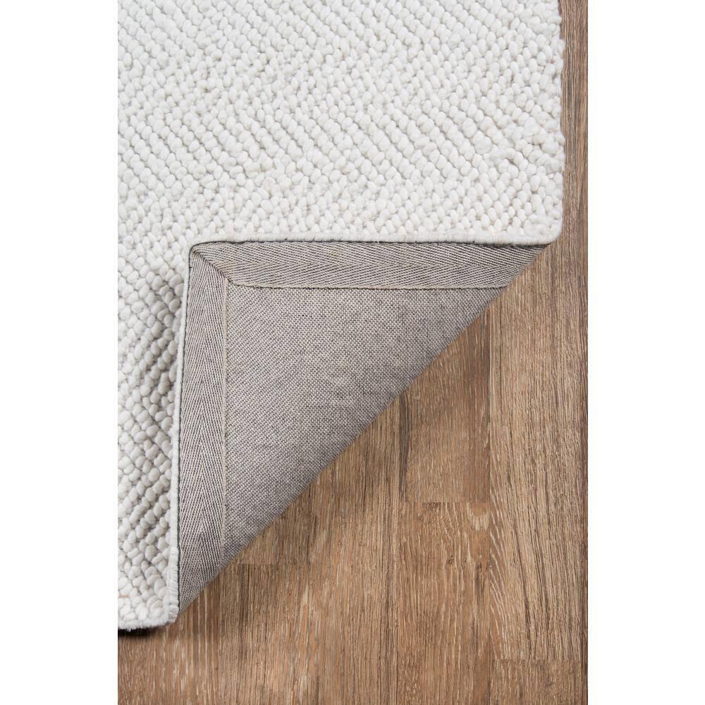 5'X8' Solid Woven Area Rug Ivory - Erin Gates By Momeni: Modern Low Pile Handmade Rectangle, Indoor Use, Spot Clean
