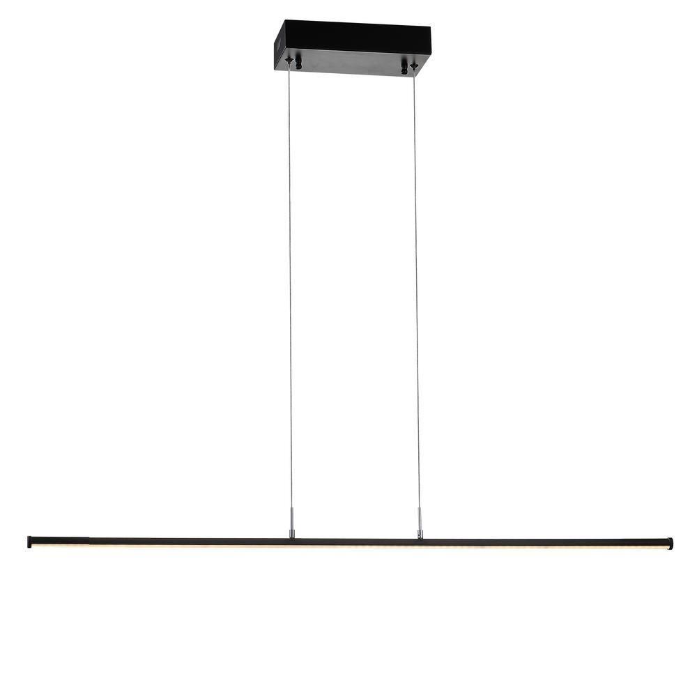 Conley 39.5" Dimmable Adjustable Integrated LED Metal Linear Pendant, Black