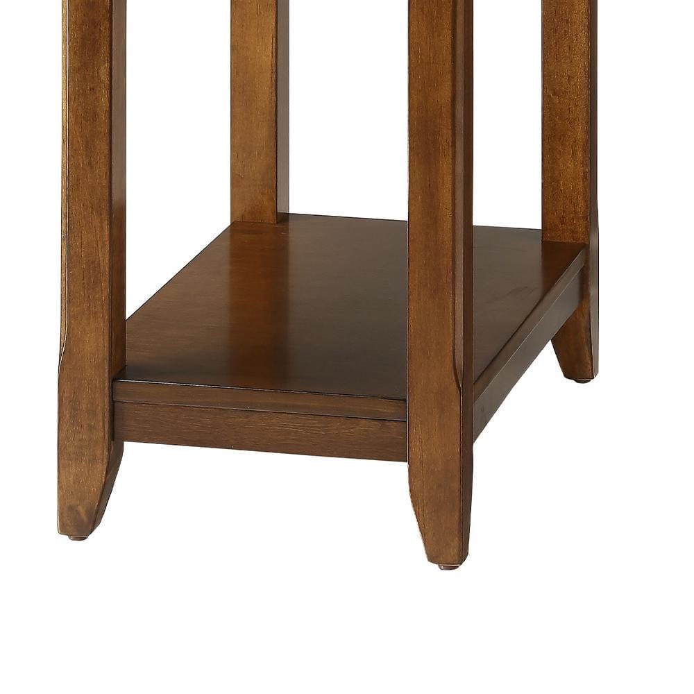 Smart Looking Side Table Walnut Brown - Saltoro Sherpi