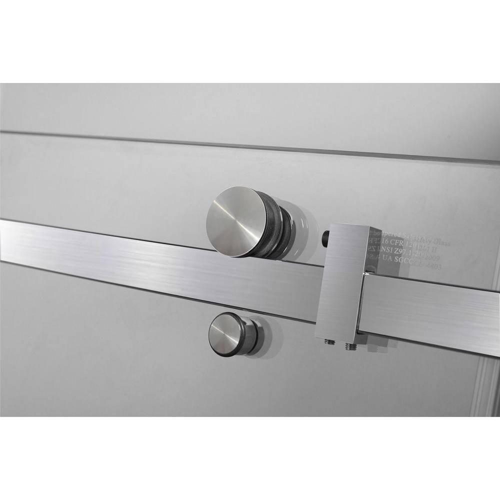 Moselle 75" H Single Sliding Frameless Shower Door