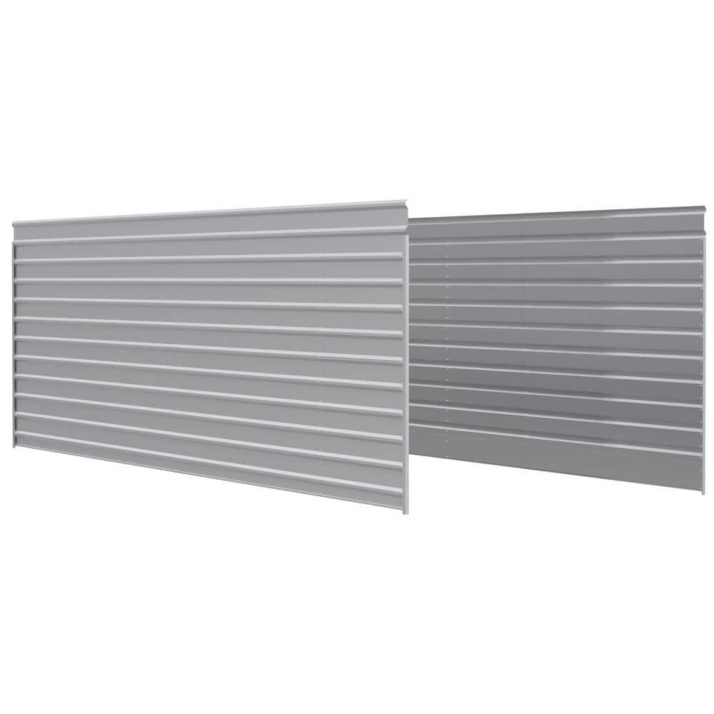 Arrow 29 ft Charcoal Two Sided Steel Enclosure