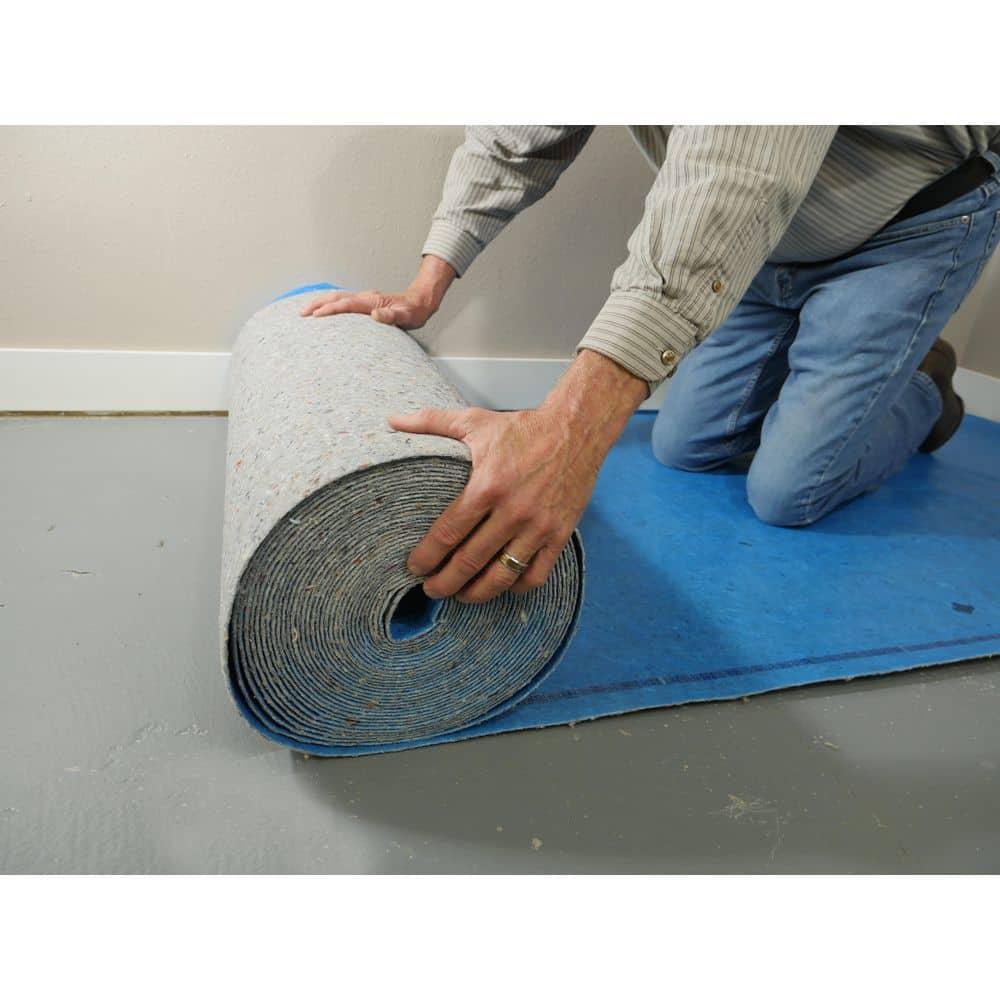 QuietWalk Underlayment 200 sq ft – 3 mm Thick – for Laminate & Hardwood Floors – Approved for Pre-Attached Pad – Recycled Fiber – Floating Install – Sound & Moisture Barrier – Made in USA