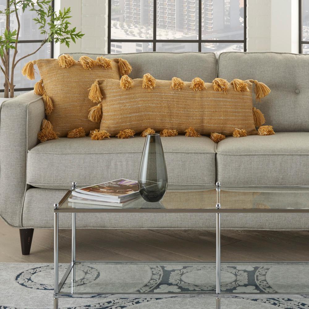 Life Styles Woven with Tassels Throw Pillow - Mina Victory