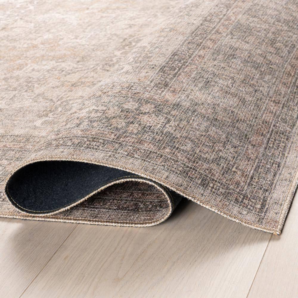Nuloom Hillstone Collection Else Traditional Vintage Medallion Area Rug, 4' x 6', Beige