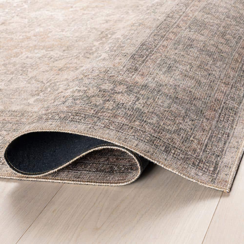 Nuloom Hillstone Collection Else Traditional Vintage Medallion Area Rug, 7' 10" x 10', Beige