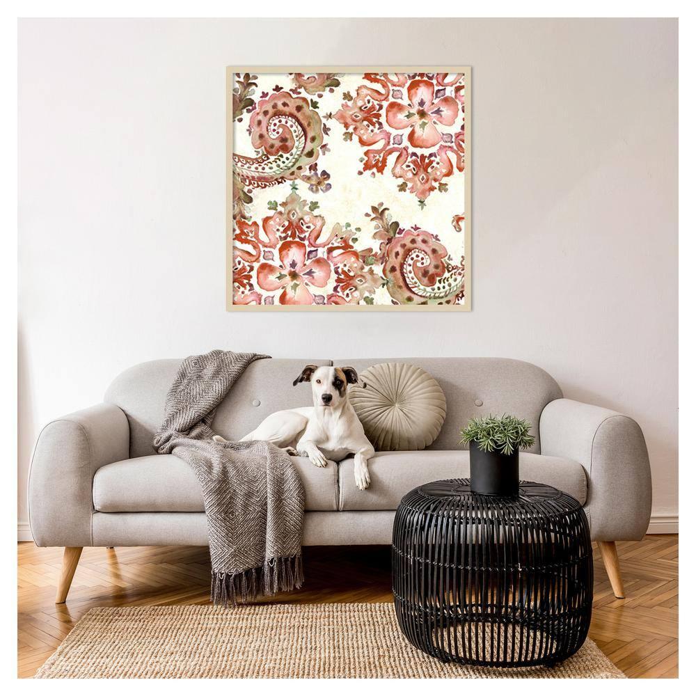 Amanti Art 33"x33" Artisan Medallion Pattern II by Tre Sorelle Studios Wood Framed Wall Art Print
