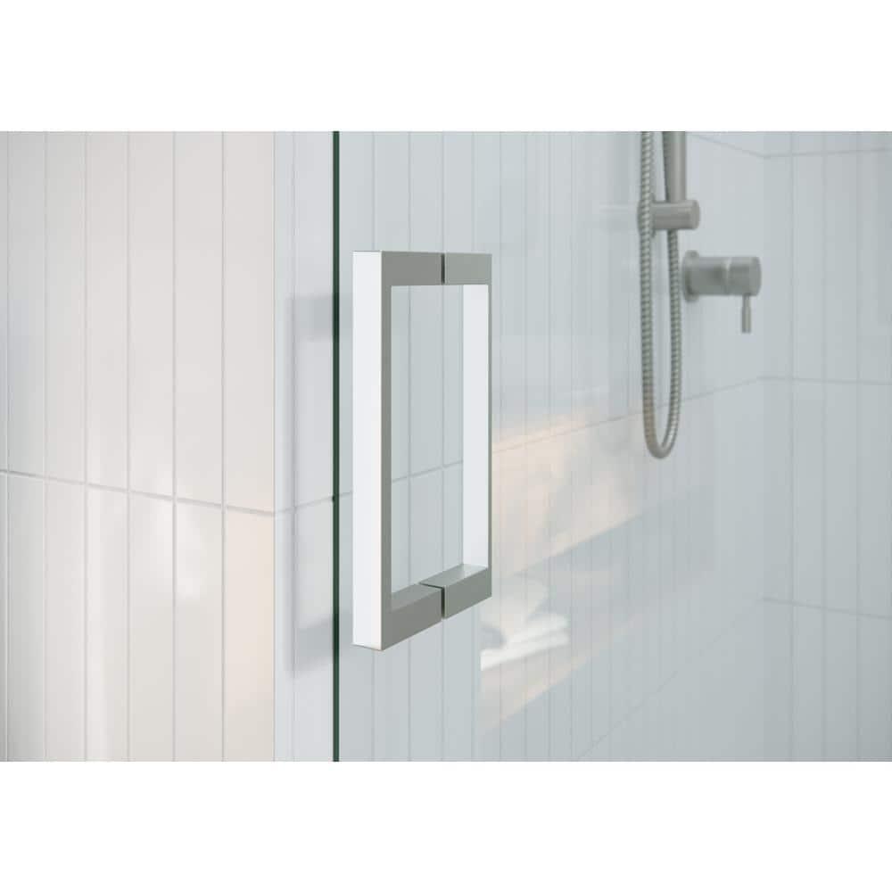 Astro 56 in. - 60 in. x 60 in. Frameless Sliding Bathtub Door
