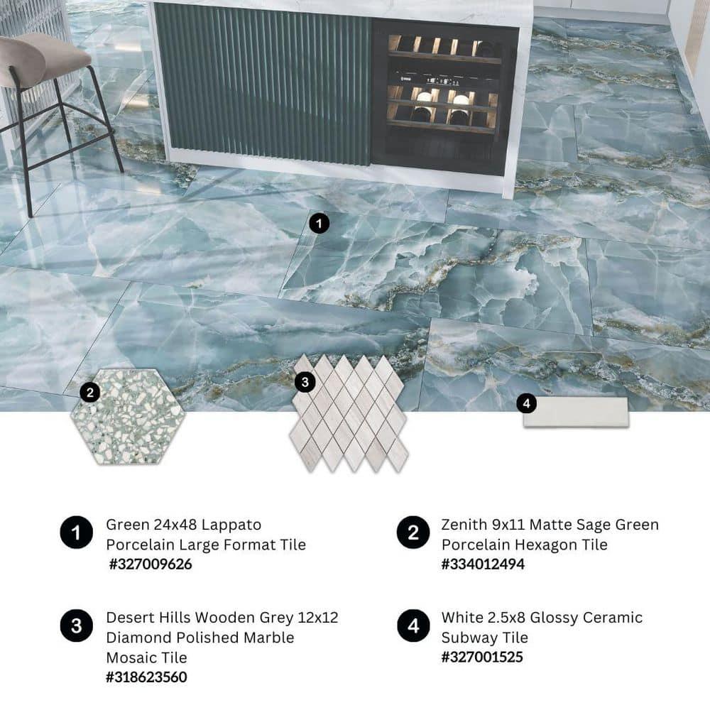 2.58'' W x 7.9'' L Ceramic Subway Singular Tile