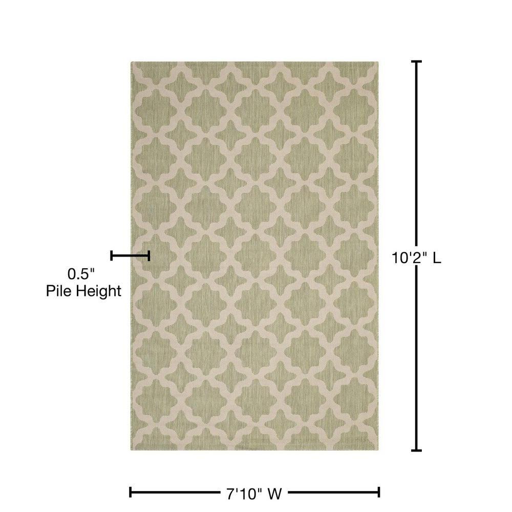 Modway Cerelia Moroccan Trellis Indoor and Outdoor Area Rug