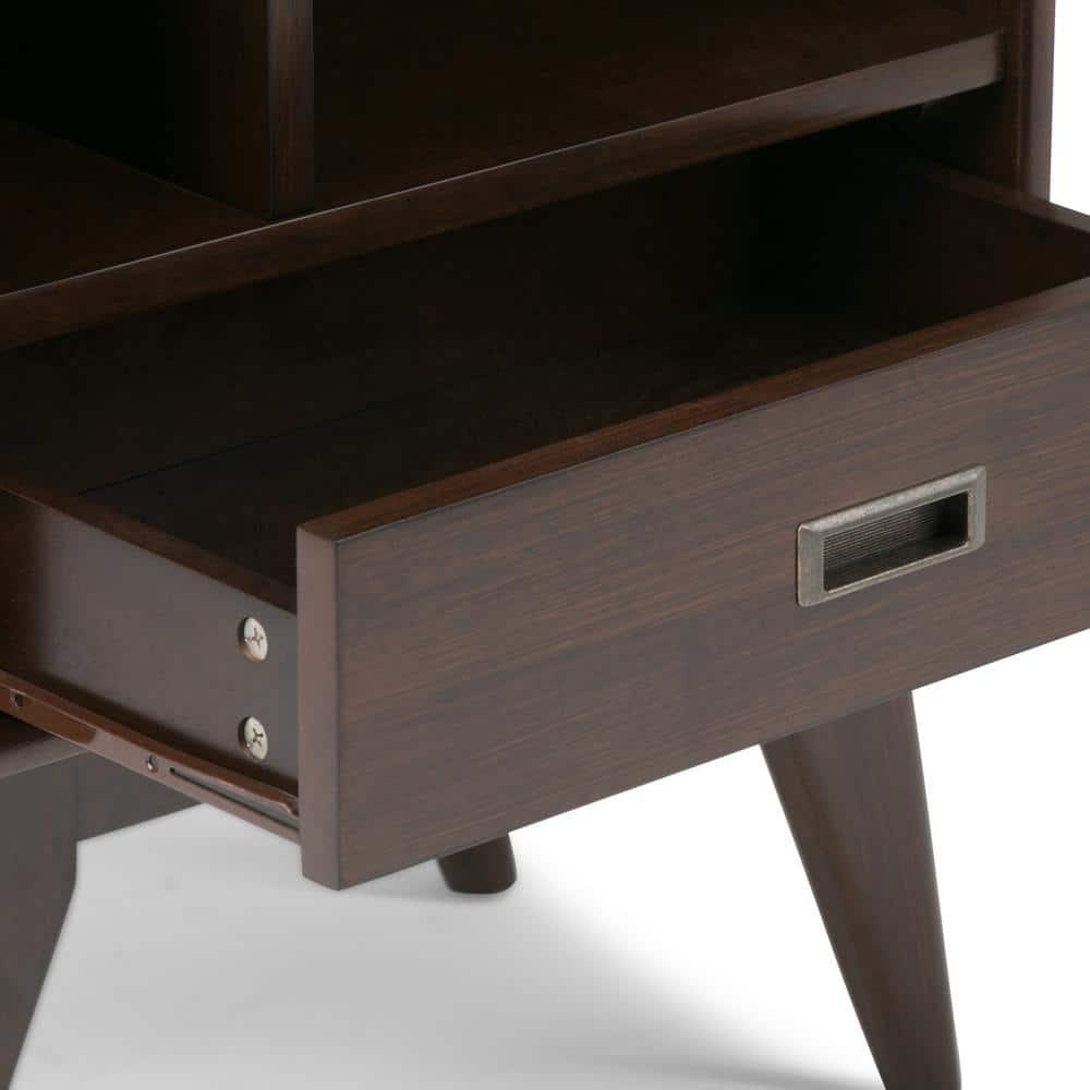 Simpli Home Draper Storage Bookcase