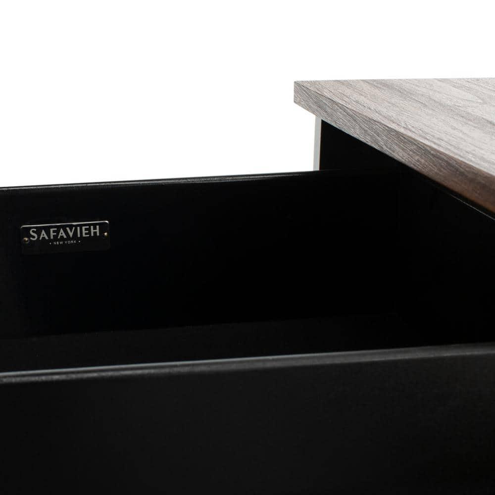 Maruka Bench with Storage - Brown/Brown - Safavieh