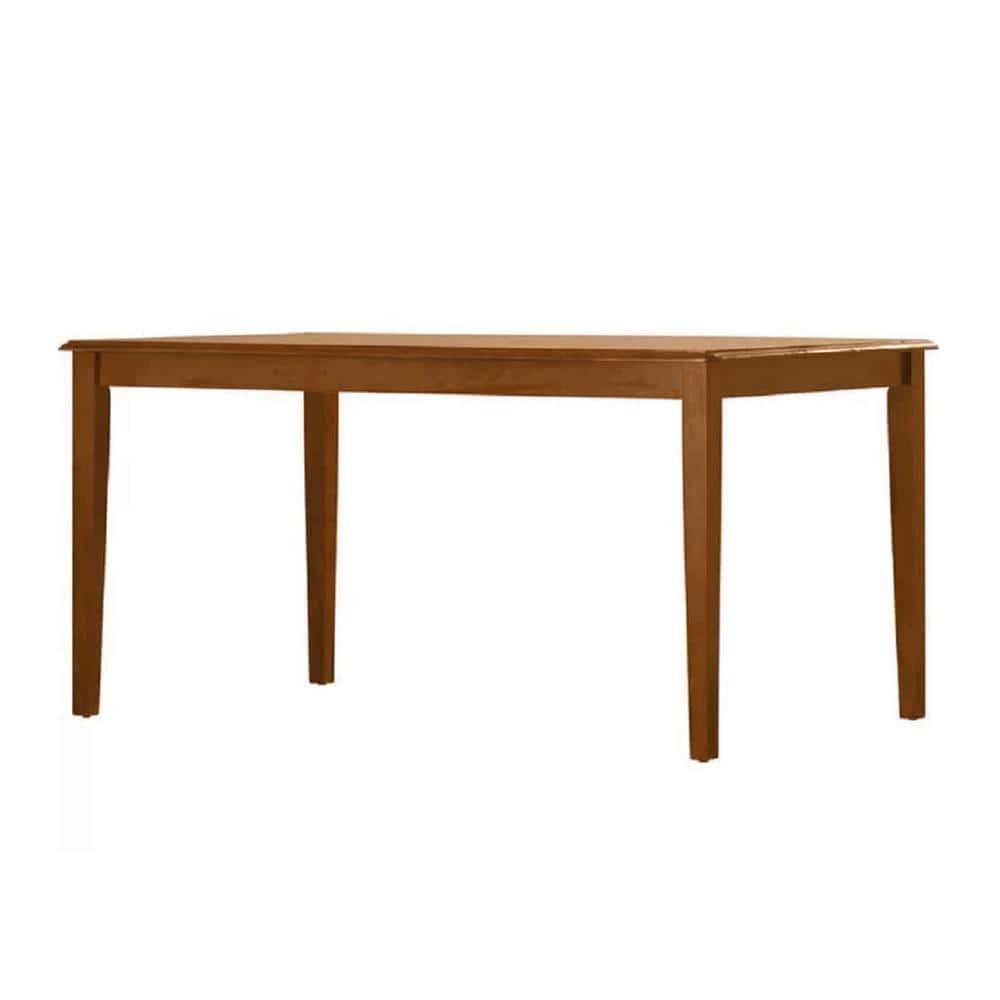 Boraam Shaker Rubberwood Dining Table in Walnut Finish